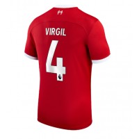 Liverpool Virgil van Dijk #4 Domáci futbalový dres 2023-24 Krátky Rukáv